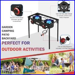 Compact Outdoor Gas Stove Detachable Legs, 100 lbs Support