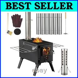 Compact Wood Burning Stove for Outdoor Heating