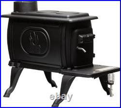 Company Cast Iron Wood Stove with Cool Touch Safety Handle, Heats up to 54,000 B