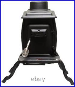 Company Cast Iron Wood Stove with Cool Touch Safety Handle, Heats up to 54,000 B