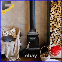 Company Cast Iron Wood Stove with Cool Touch Safety Handle Heats up to 54,000 Bt
