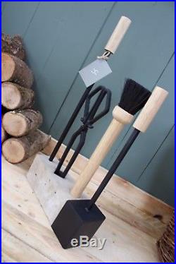 Contemporary Fireplace/Stove Companion Tool Set. Poker Shovel Tongs Brush