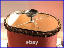 Crescent 1950s Cast Iron Stove Table Lamp w ALL Accessories Vintage Works