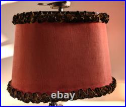 Crescent 1950s Cast Iron Stove Table Lamp w ALL Accessories Vintage Works