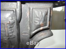 Crescent Cast Iron Minature Toy Salesman Sample Wood Stove & Accessories Guc