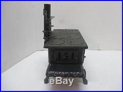 Crescent Cast Iron Miniature Salesman's Sample / Child's Toy Wood Cook Stove