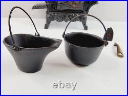 Crescent Cast Iron Salesman Sample 12 Piece Cook Stove withAccessories USA Crescent Cast Iron Salesman Sample 12 Piece Cook Stove withAccessories USA
