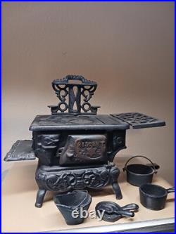 Crescent Cast Iron Stove and Accessories