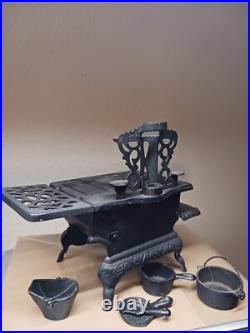 Crescent Cast Iron Stove and Accessories