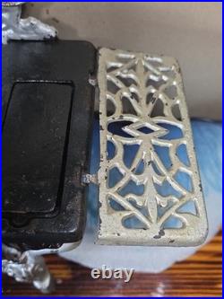 Crescent Salesmens Sample Large 12 Miniature Cast Iron Cook Stove & Accessories