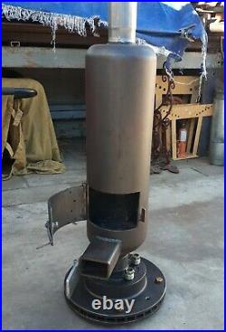 Custom Made Wood Burning Iron Stove Heater For Rv Tiny House Small Workshop