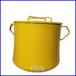 Dansk Kobenstyle Enamel Dutch Oven Pot Yellow