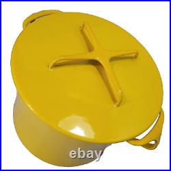 Dansk Kobenstyle Enamel Dutch Oven Pot Yellow