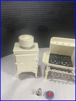 Dollhouse Miniature Cast Iron Metal Kitchen Scale 112 Stove Sink Refrigerator