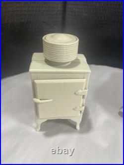 Dollhouse Miniature Cast Iron Metal Kitchen Scale 112 Stove Sink Refrigerator