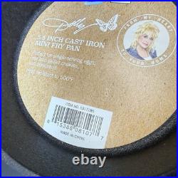 Dolly Parton 5.5 Cast Iron Skillet Fry Pan Oven Stove Black Farmhouse Country