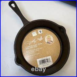 Dolly Parton 5.5 Cast Iron Skillet Fry Pan Oven Stove Black Farmhouse Country