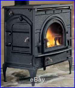 DutchWest Catalytic Wood Stove 2460 Small Convection Heater Black Cast Iron New