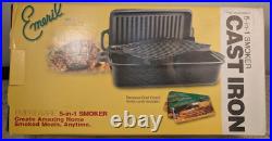 EMERIL by All-Clad CAST IRON STOVE TOP SMOKER-5 In 1 With Lid Baking Cooking NIB EMERIL by All-Clad CAST IRON STOVE TOP SMOKER-5 In 1 With Lid Baking Cooking NIB