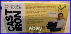 EMERIL by All-Clad CAST IRON STOVE TOP SMOKER-5 In 1 With Lid Baking Cooking NIB EMERIL by All-Clad CAST IRON STOVE TOP SMOKER-5 In 1 With Lid Baking Cooking NIB