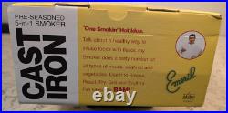 EMERIL by All-Clad CAST IRON STOVE TOP SMOKER-5 In 1 With Lid Baking Cooking NIB EMERIL by All-Clad CAST IRON STOVE TOP SMOKER-5 In 1 With Lid Baking Cooking NIB