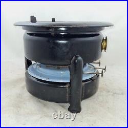 ESSO Enamelware Stove Kerosene 3-wick Enamel camping cooker Paraffin Black