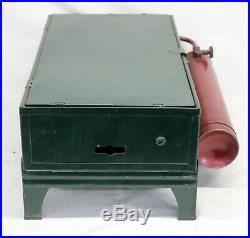 Early American KAMPKOOK No. 45 Gas Camp Stove vintage Cast Iron Grate GREEN