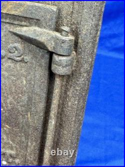 Early Cast Iron C. 1835 Tom Woolson's Patent No. 2 STOVE DOOR Claremont, NH