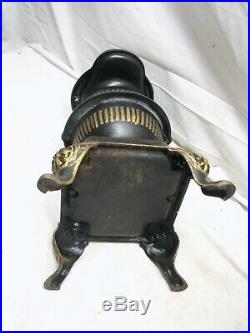 Early Spark Salesman Sample Cast Iron Pot Belly Wood Cook Stove Toy Mount Joy B