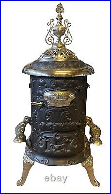 Eclipse Stove Company Restored Antique Cast Iron Pot Belly Claw Foot Stove