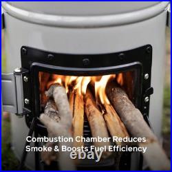EcoZoom Versa Wood and Charcoal Rocket Camping Stove Cast Iron Top