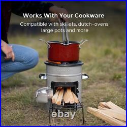 EcoZoom Versa Wood and Charcoal Rocket Camping Stove Cast Iron Top