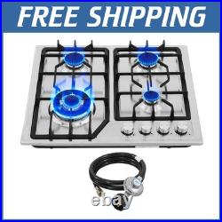 Efficient 4 Burner Gas Stove with NG/LPG Kit