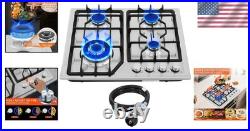 Efficient 4 Burner Gas Stove with NG/LPG Kit