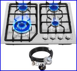 Efficient 4 Burner Gas Stove with NG/LPG Kit