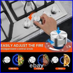 Efficient 4 Burner Gas Stove with NG/LPG Kit
