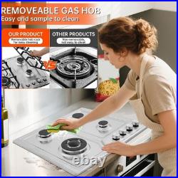 Efficient 4 Burner Gas Stove with NG/LPG Kit