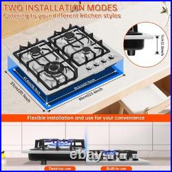 Efficient 4 Burner Gas Stove with NG/LPG Kit