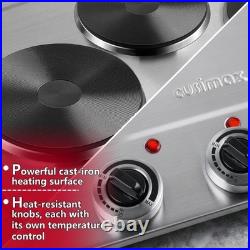 Electric Hot Plate for Cooking, 1800W Triple Burner Portable Electric Stove wi