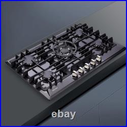 Elegant 30 Inch Gas Stove Top 5 Sealed Burners, LPG/NG Convertible Safety