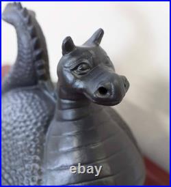 Elegant Dragon Wood Stove Steamer Cast Iron Humidifier 2.75 QT Capacity