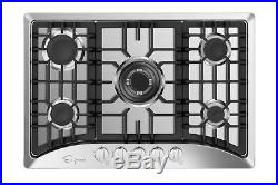 Empava 30 Gas Cooktop 5 Burners Stainless Steel Sealed Stove Tops Cooker 5B70C