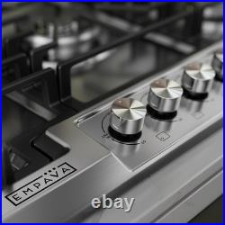 Empava 36 Stainless Steel 5 Italy Sabaf Burners Stove Top Gas Cook EMPV-36GC881