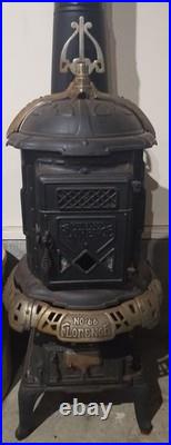 Emrich Florence Stove Works Hot Blast No. 66 Cast Iron Victorian Era 1800-1900