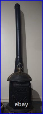Emrich Florence Stove Works Hot Blast No. 66 Cast Iron Victorian Era 1800-1900