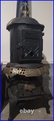 Emrich Florence Stove Works Hot Blast No. 66 Cast Iron Victorian Era 1800-1900