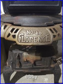 Emrich Florence Stove Works Hot Blast No. 66 Cast Iron Victorian Era 1800-1900