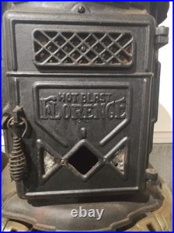 Emrich Florence Stove Works Hot Blast No. 66 Cast Iron Victorian Era 1800-1900