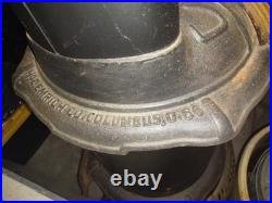 Emrich Florence Stove Works Hot Blast No. 66 Cast Iron Victorian Era 1800-1900