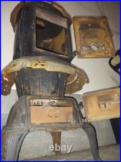 Emrich Florence Stove Works Hot Blast No. 66 Cast Iron Victorian Era 1800-1900